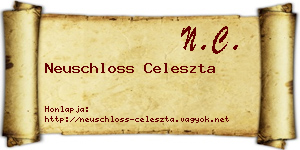 Neuschloss Celeszta névjegykártya
